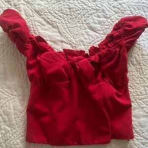 I.AM.GIA. Crop Top. Red. Size Large.